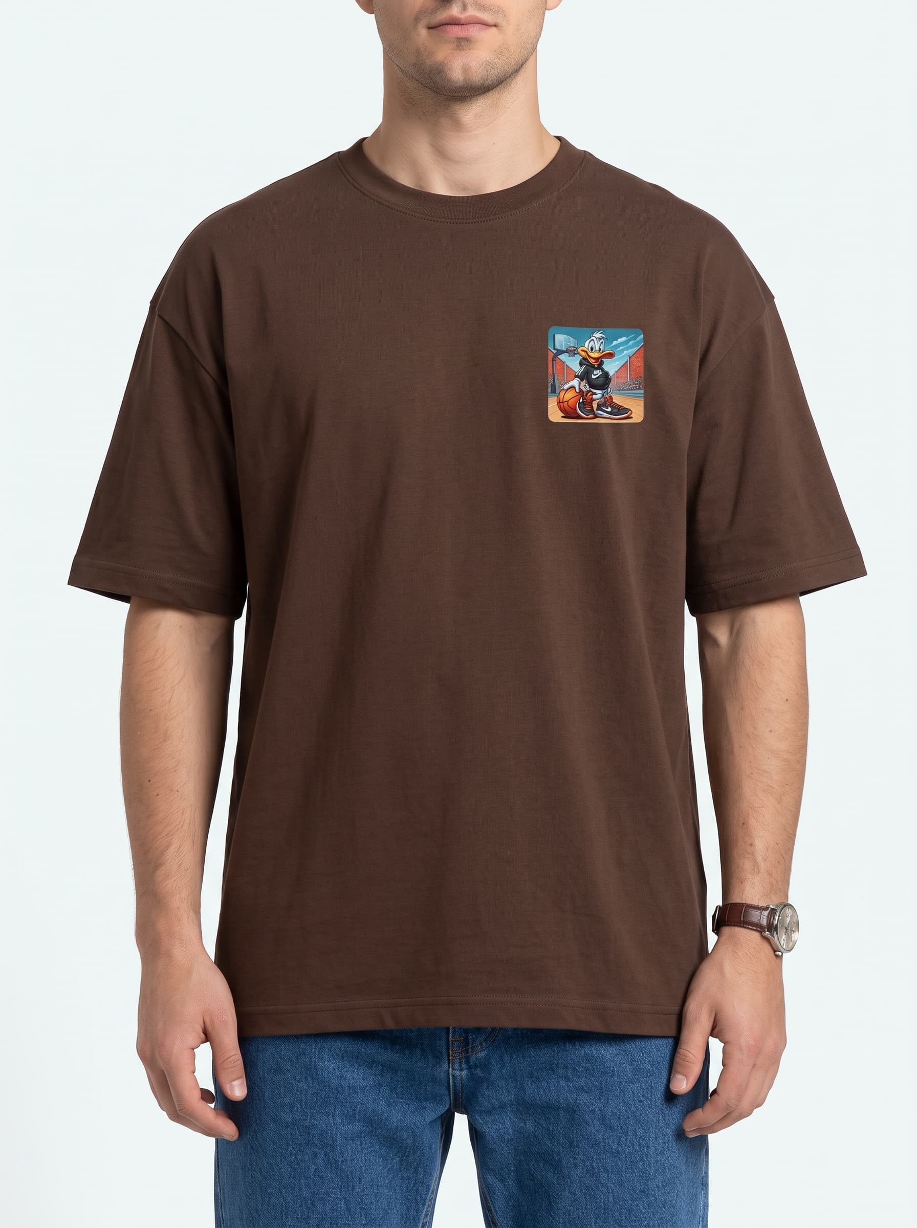 Camiseta Masculina Oversized "Street Duck" Basquete