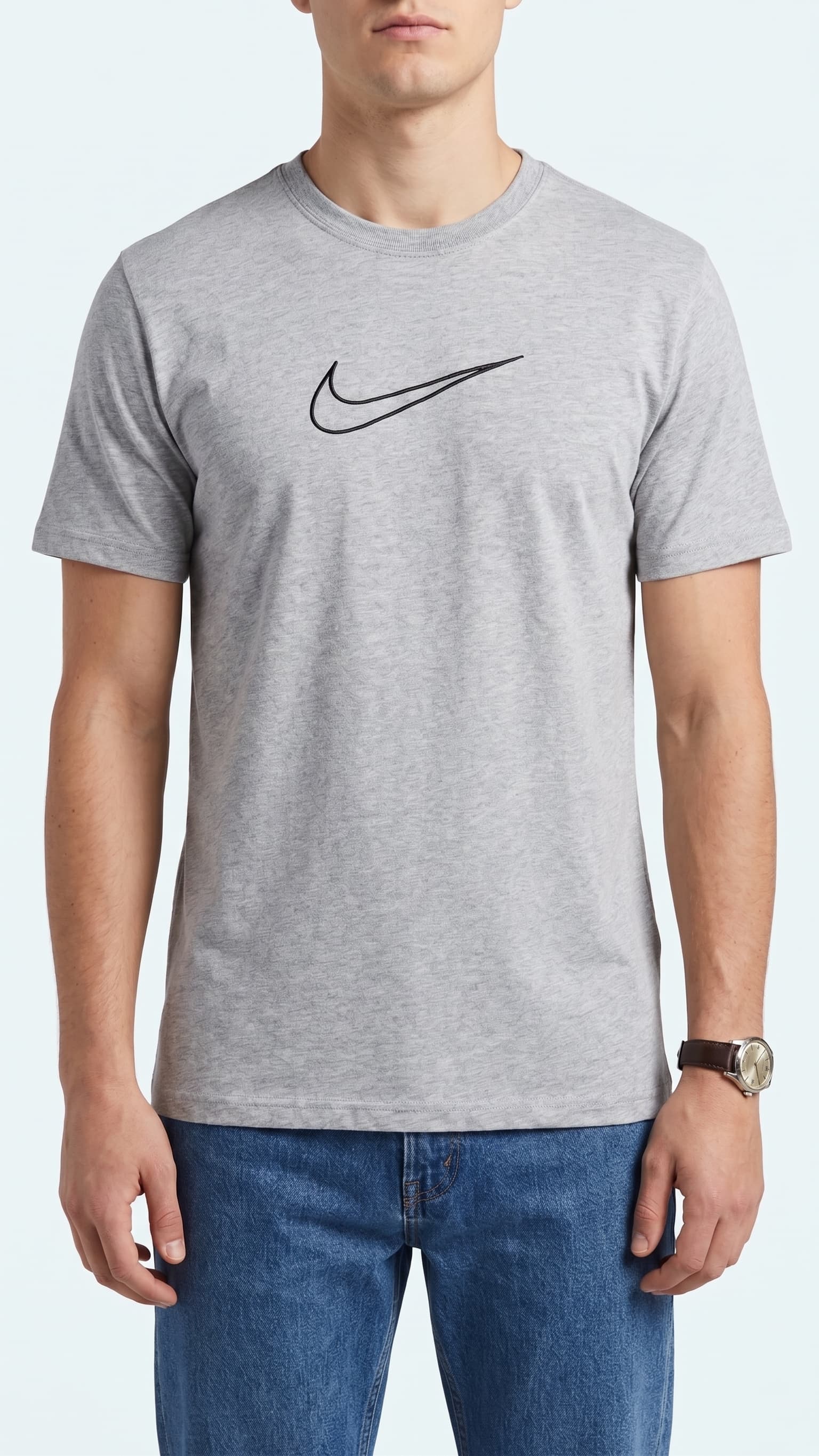 Camiseta Nike Masculina Swoosh Outline Mescla